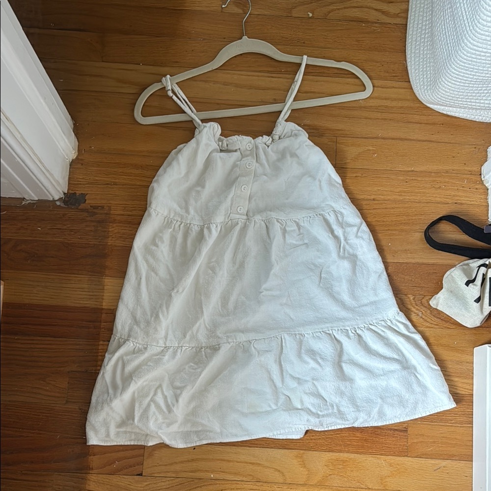 Urban Outfitters White Halter Babydoll Dres